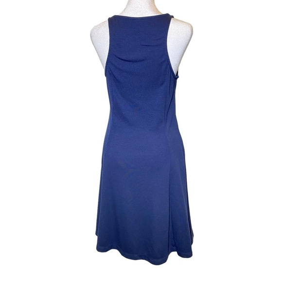 Old Navy women's Medium Blue midi ponte sleeveless skater fit pullover dress - Picture 5 of 9